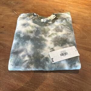 Men’s Feat Green Tie-dye Sizee L Crewneck Pullover Super soft NWT  $98 MSRP